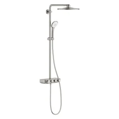 26507DC0_Euphoria SmartControl System 310 Duo Shower system with Safety Mixer for wall mounting, super steel