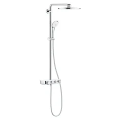 26507LS0_Euphoria SmartControl System 310 Duo Shower system with Safety Mixer for wall mounting, moon white
