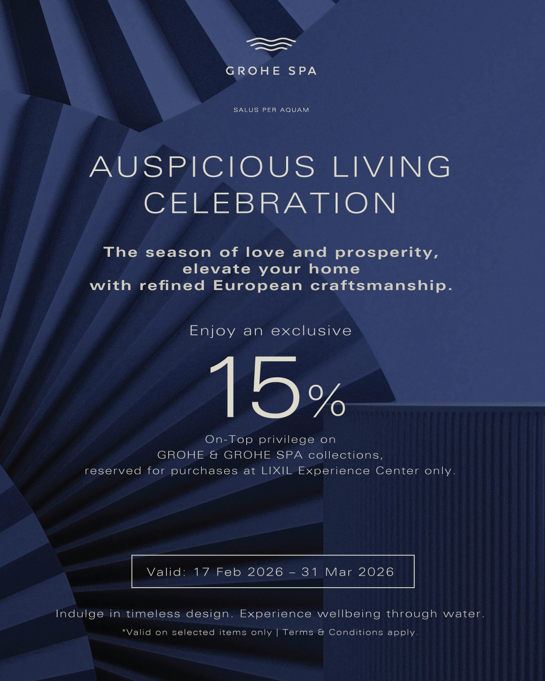 AUSPICIOUS LIVING CELEBRATION EXPERIENCE WELLBEING THROUGH WATER